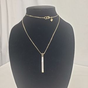 Banana Republic mother of pearl bar pendant necklace